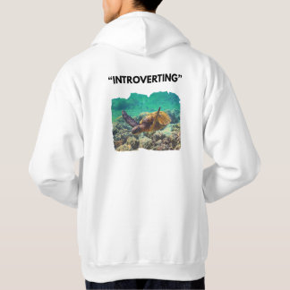Introverting Hoodie with Turtle Symbol 