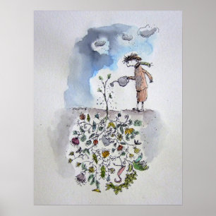 Introverts Garten Poster