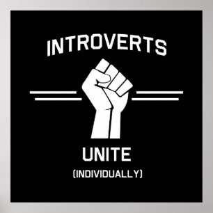 Introverts Unite (einzeln) Poster