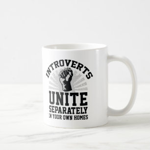 Introverts vereinigen kaffeetasse