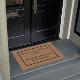 Introverts Verlassen Pakete hier Doormat Fußmatte