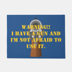 Intruder Warning Door Mat Fußmatte