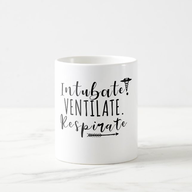 Intubat. Belüftung. Atmen Kaffeetasse (Mittel)
