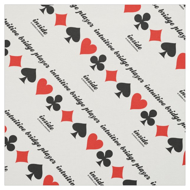 intuitiver Bridge-Player innerhalb von vier Card-A Stoff (Muster)