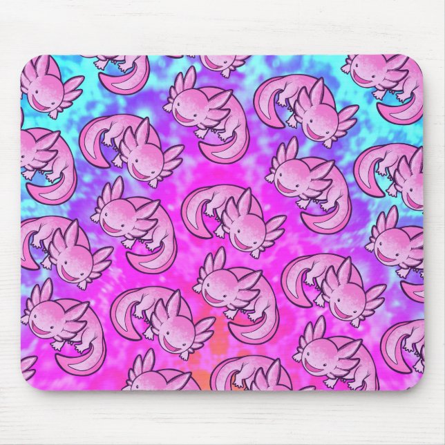 Inugami Pink Axolotl Mousepad (Vorne)