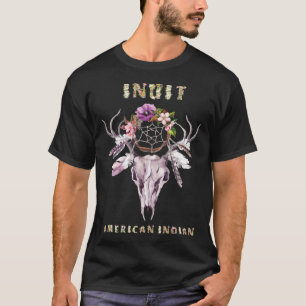 Inuit Amerikanische Ureinwohner Stamm BOHO Blumens T-Shirt