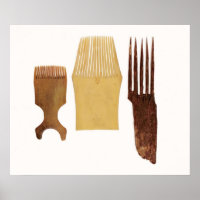 Inuit-Kämme von der nordwestamerikanischen Küste