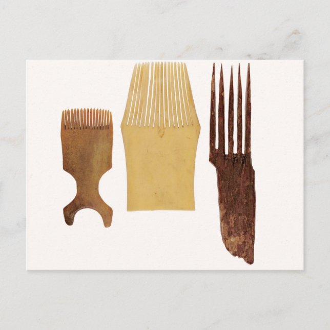 Inuit-Kämme von der nordwestamerikanischen Küste Postkarte (Vorderseite)