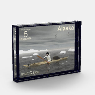 Inuit Kayak - Alaska Postage Fotoblock