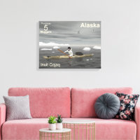 Inuit Kayak - Alaska Postage