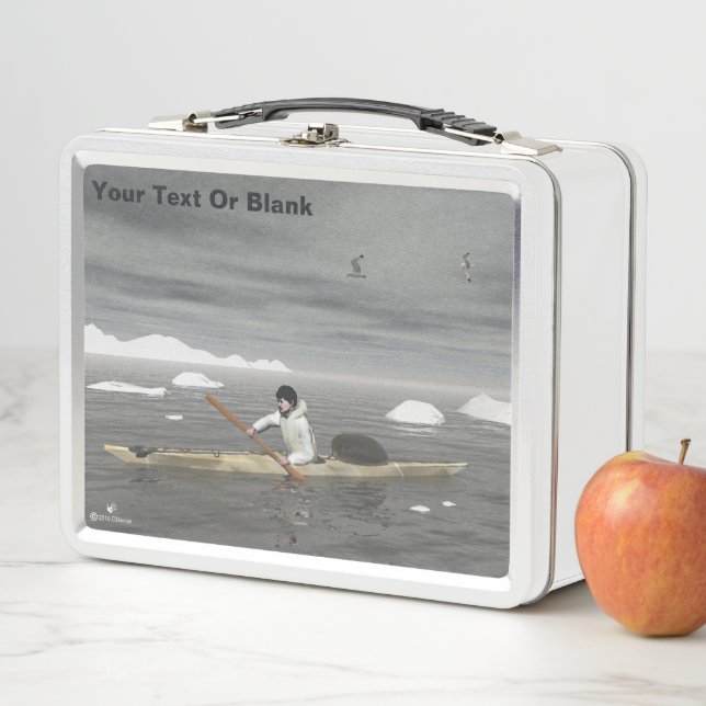 Inuit Kayak Metall Brotdose (Beispiel)