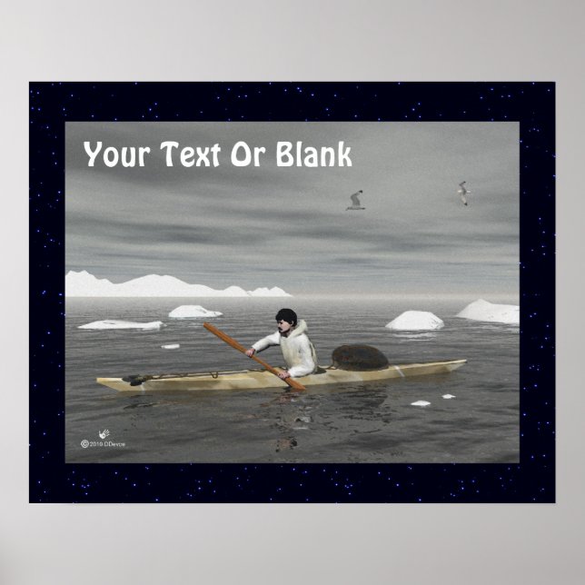 Inuit Kayak Poster (Vorne)