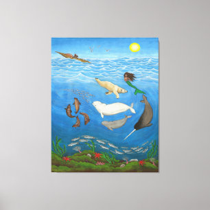 Inuit Myth Painting Canvas Prints Leinwanddruck