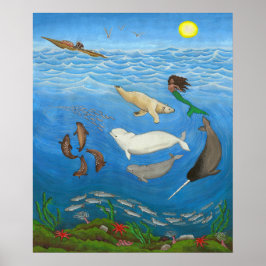Inuit Myth Painting Prints Poster