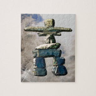 Inukshuk-Indianersteine Puzzle