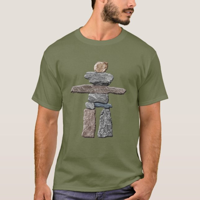 Inukshuk Inuit Stones Native American T - Shirt (Vorderseite)