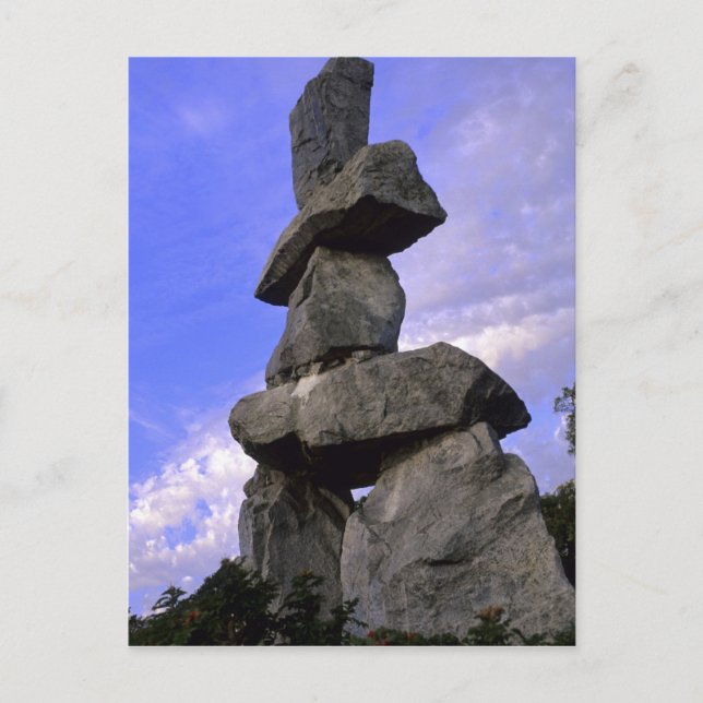 Inukshuk, Nordwestgebiete, Kanada Postkarte (Vorderseite)