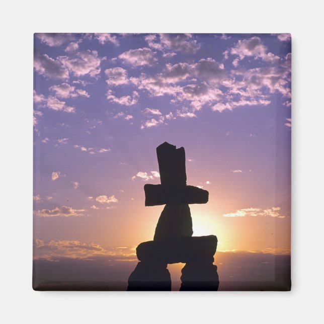 Inukshuk Northwest Territories, Kanada Magnet (Vorne)