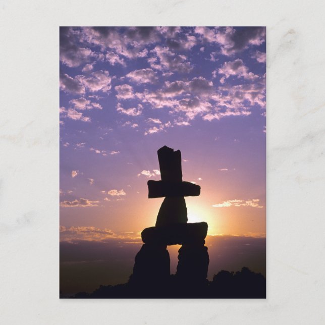 Inukshuk Northwest Territories, Kanada Postkarte (Vorderseite)