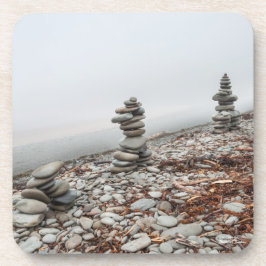 inukshukphoto getränkeuntersetzer