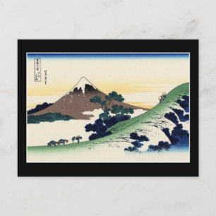 Inume Pass, Kōshū (von Hokusai) Postkarte