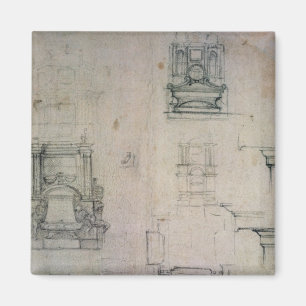 Inv. 1859 6-25-545. R. Entwirft für Gräber Magnet