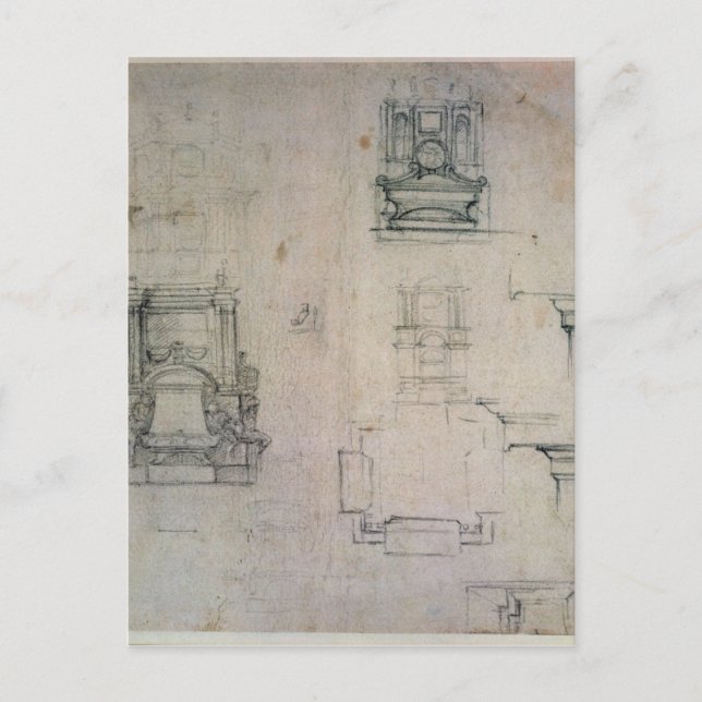 Inv. 1859 6-25-545 R. Muster für Gräber Postkarte (Vorderseite)