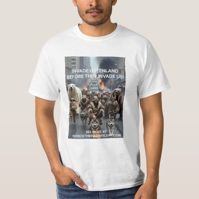 Invade Greenland t-shirt (Vorderseite)
