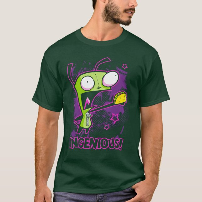 Invader Zim Ingeniousaco Gir Y2K Cartoon Pullover  (Vorderseite)