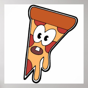 Invader Zim Pizza Decal Poster