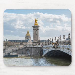 Invalides und Pont Alexandre III Brücke - Paris Mousepad