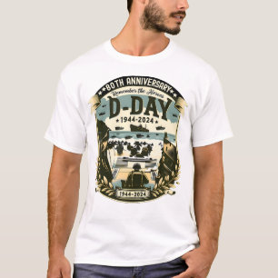 Invasion der Militärgeschichte zum 80. Jahrestag T-Shirt