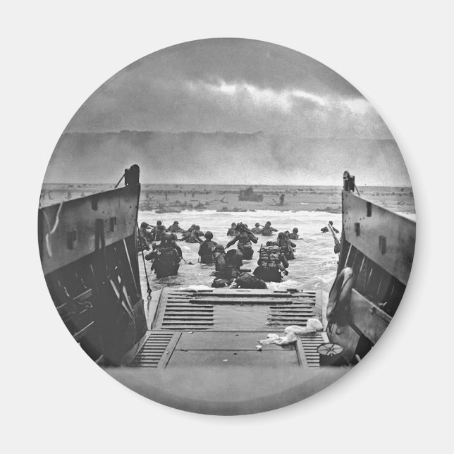 Invasion der Normandie am D-Day - 1944 Magnet (Vorne)