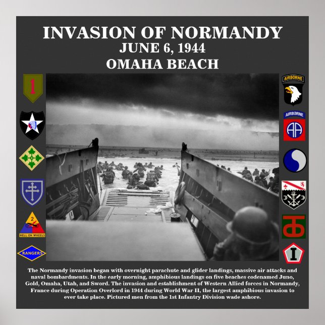 Invasion der Normandie-Poster Poster (Vorne)