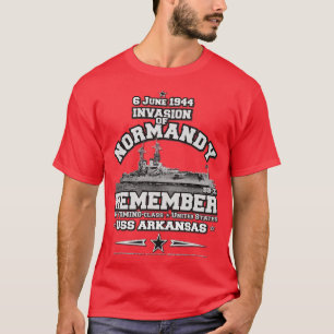 INVASION DER NORMANDY USS ARKANSAS BH33 DTAG T-Shirt