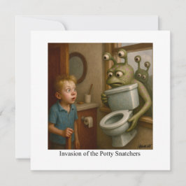 Invasion der Potty Snatchers Einladung