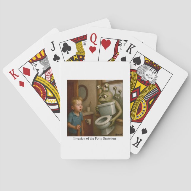 Invasion der Potty Snatchers Spielkarten (Rückseite)
