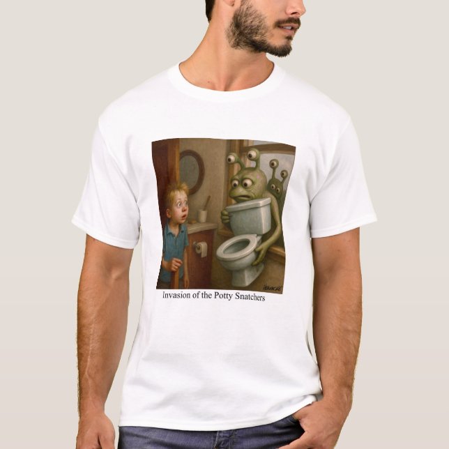 Invasion der Potty Snatchers T-Shirt (Vorderseite)