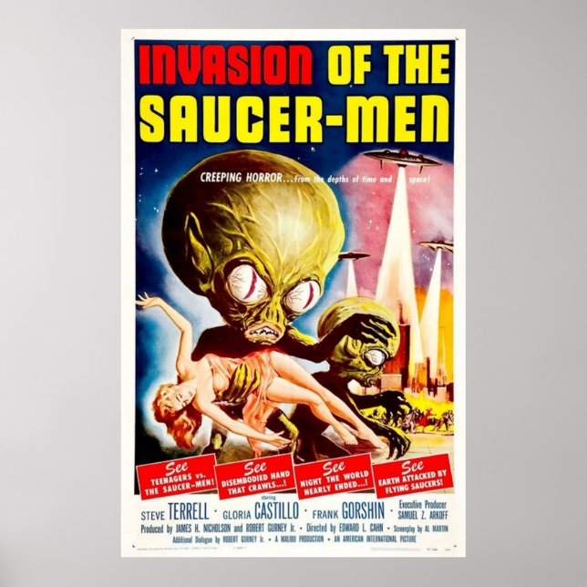 Invasion der Saucer-Men Poster (Vorne)