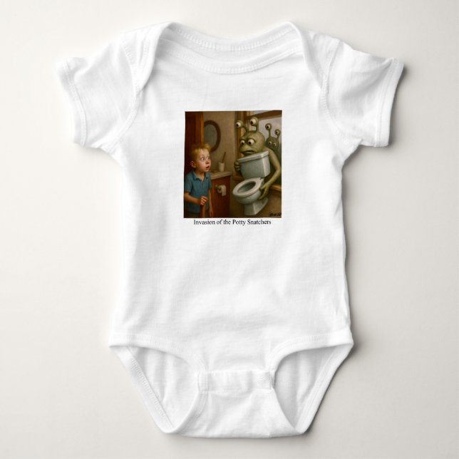 Invasion der Toilettenschnapper Baby Strampler (Vorderseite)