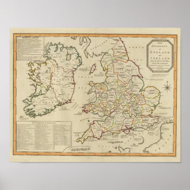 Invasionen England, Irland Poster (Vorne)