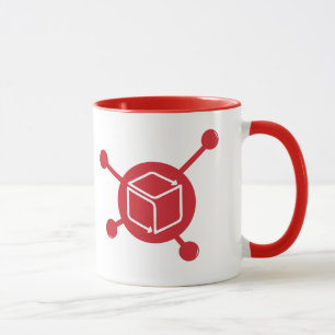 Inventar-Quellgroße rote Logo-Tasse Tasse
