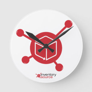 InventorySource.com automatisierte Inventar-Uhr Runde Wanduhr