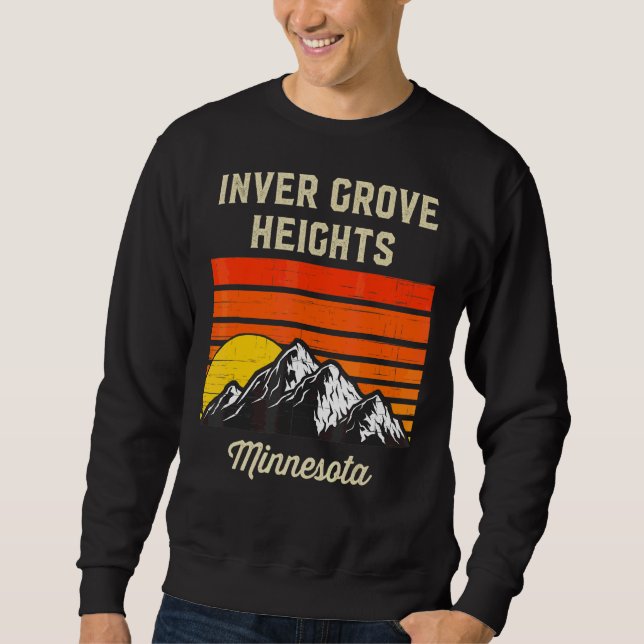 Inver Grove Heights Minnesota Heimat Staat Sweatshirt (Vorderseite)