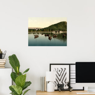 Inverary Schloss und archivalischer Druck Brücken- Poster