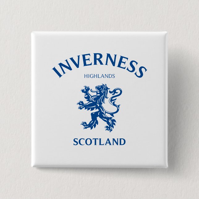 INVERNESS Schottland Button (Vorderseite)