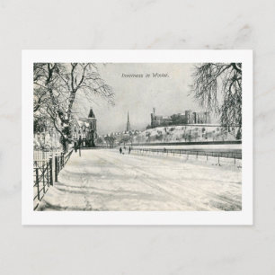 Inverness, Schottland, im Winter 1913 Vintage Postkarte