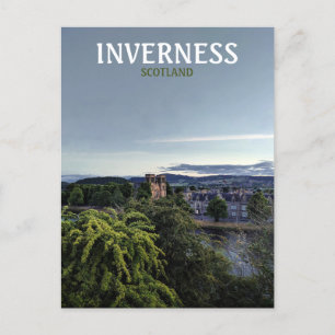 Inverness, Schottland, Sicht auf den britischen Ab Postkarte