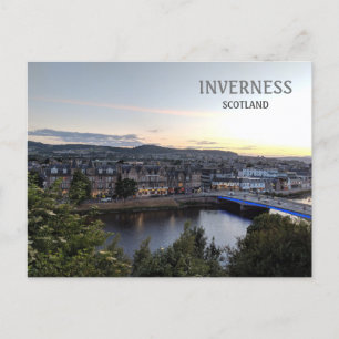 Inverness, Schottland, UK City view Postkarte