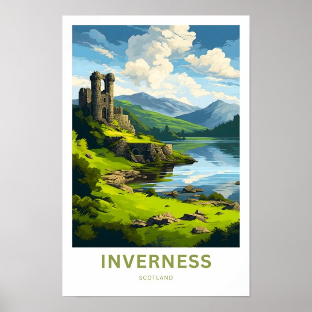 Inverness Scotland Travel Print Poster (Vorne)